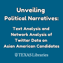 Digital Scholars in Practice: Unveiling Political Narratives: Text Analysis and Network Analysis of Twitter Data on Asian American Candidates