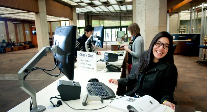 Librarians at Circulation Desk